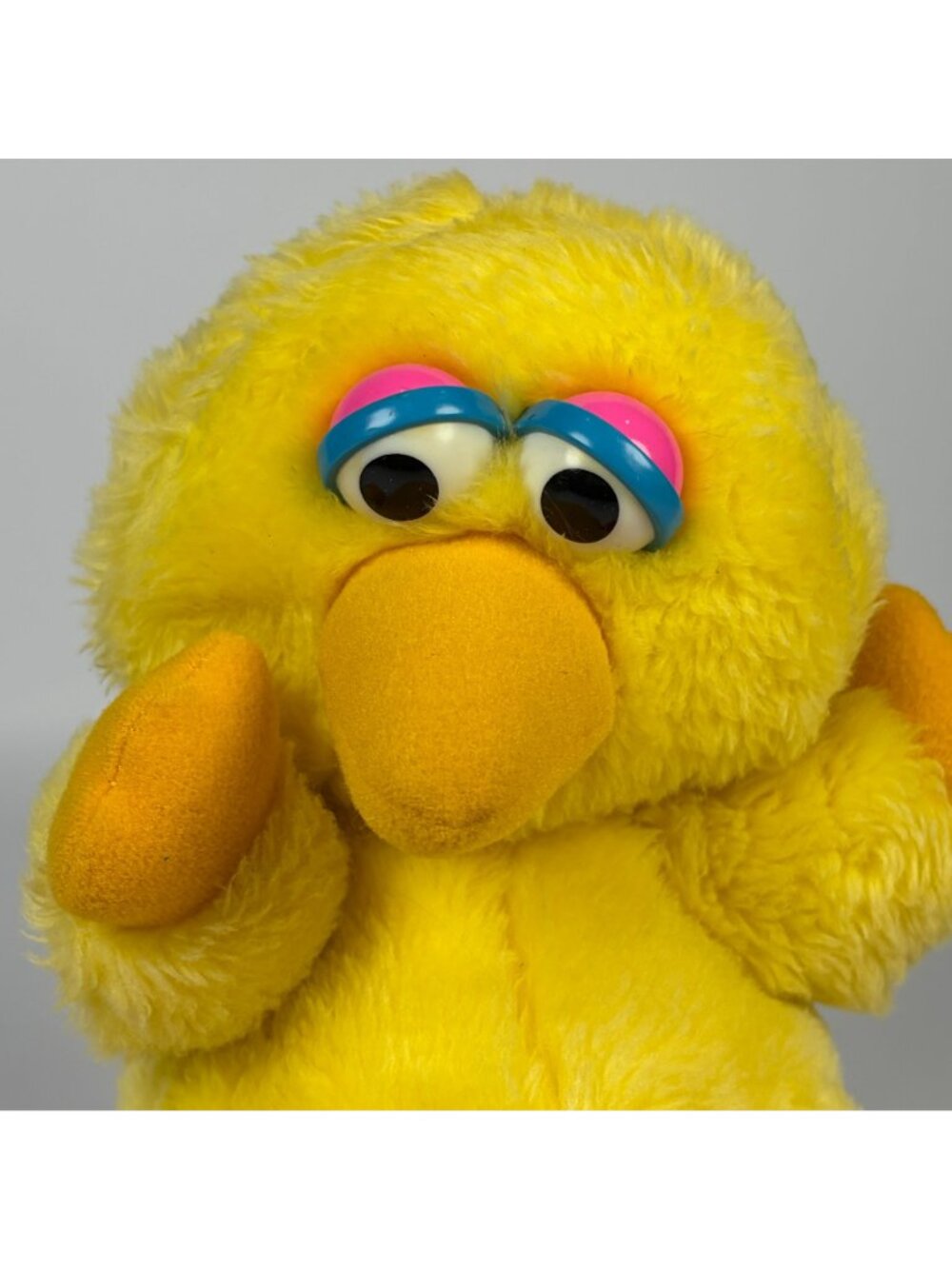 Vintage Hasbro Softies Baby Big Bird Plush Sesame Street Toy Yellow 11" - Picture 2 of 9